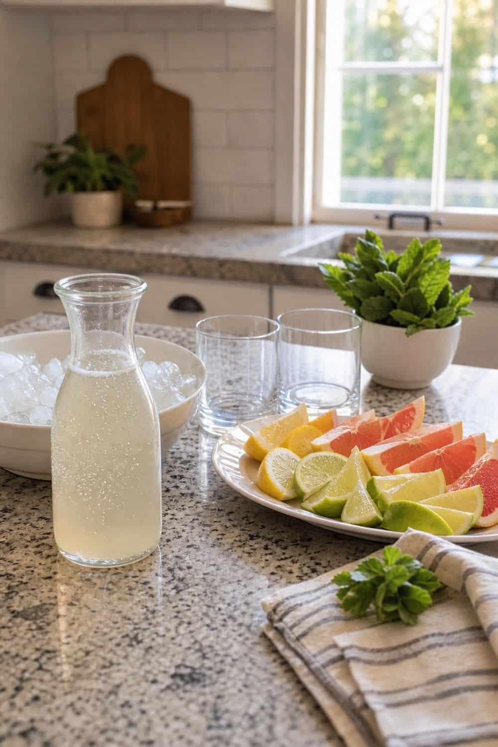 15 Probiotic Drink Station Ideas for Cozy Food Moments 3. Water Kefir Spritz Bar