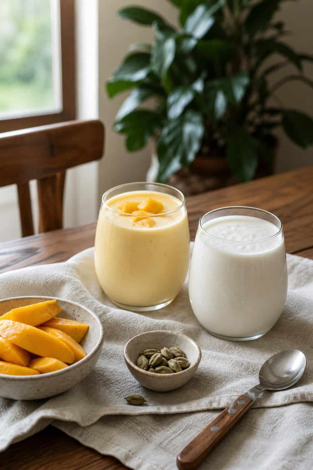 15 Probiotic Drink Station Ideas for Cozy Food Moments 4. Yogurt Lassi Mini Bar