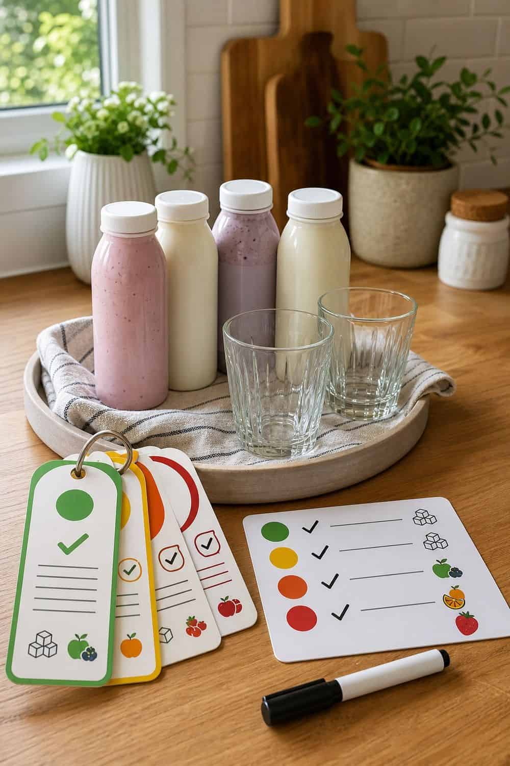 15 Probiotic Drink Station Ideas for Cozy Food Moments 14. Low-Sugar Label Check Station