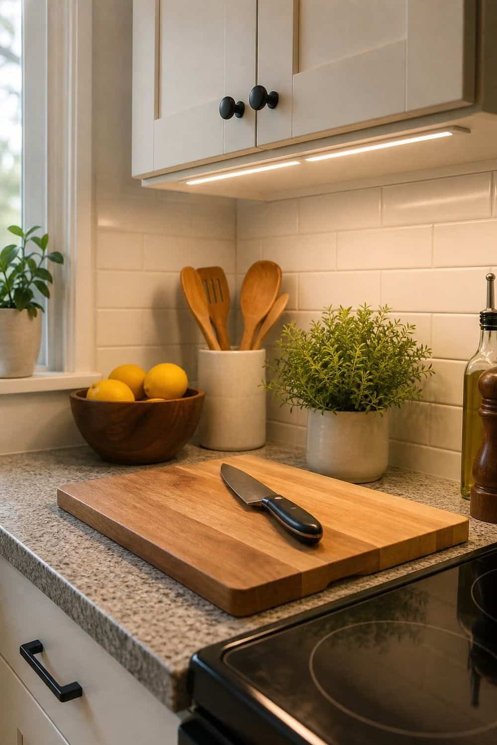 9. Rechargeable Under Cabinet Lights for Better Prep Glow