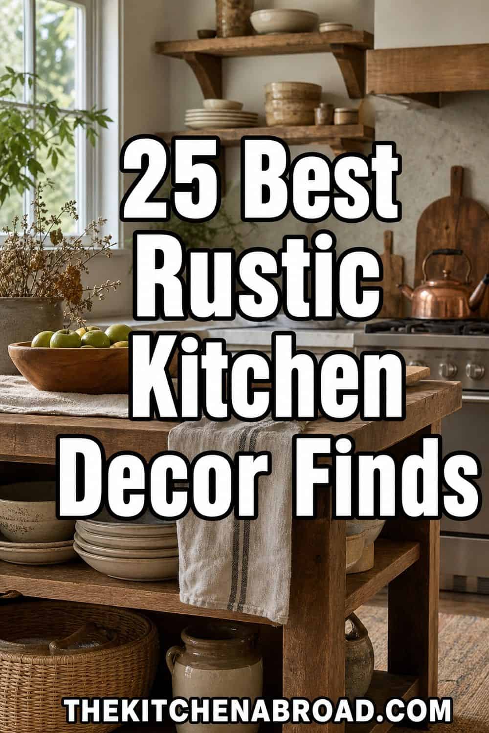 rustic kitchen decor finds pinterest pin