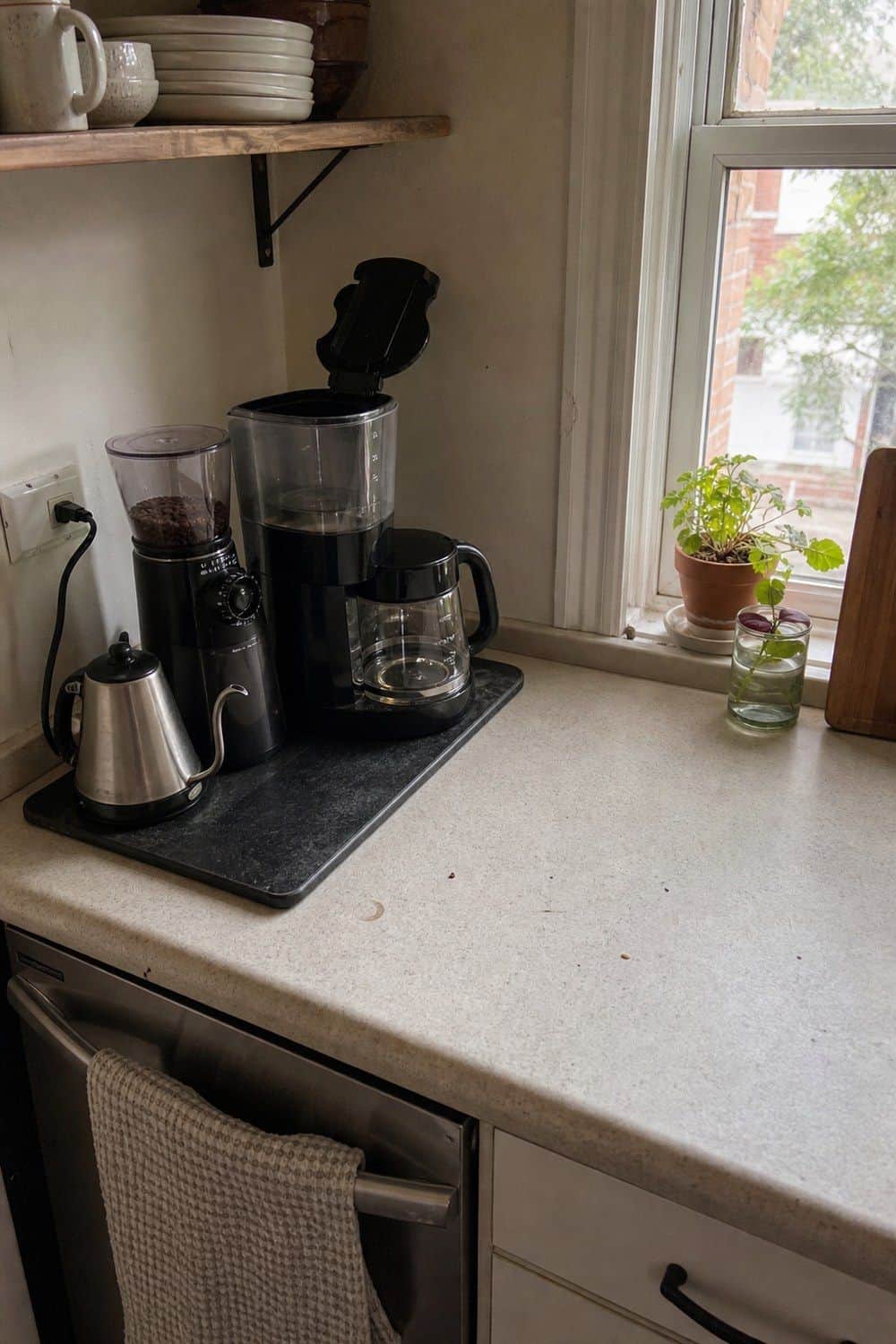 15 Small Kitchen Coffee Station Ideas for Tiny Counters small kitchen coffee station ideas section 01