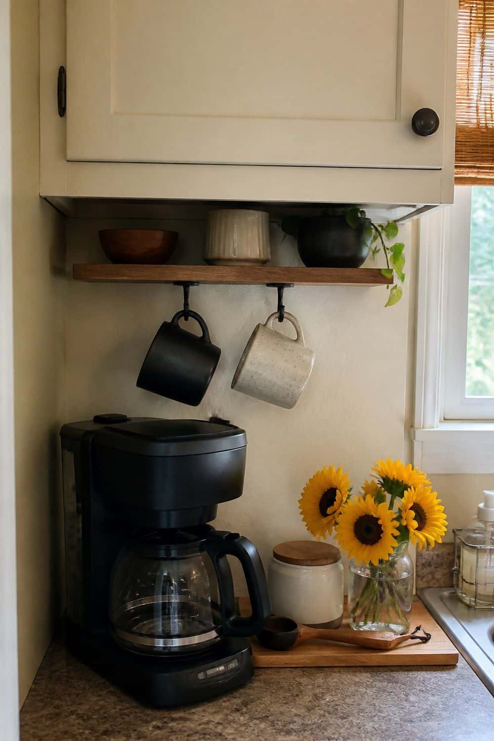 15 Small Kitchen Coffee Station Ideas for Tiny Counters small kitchen coffee station ideas section 05