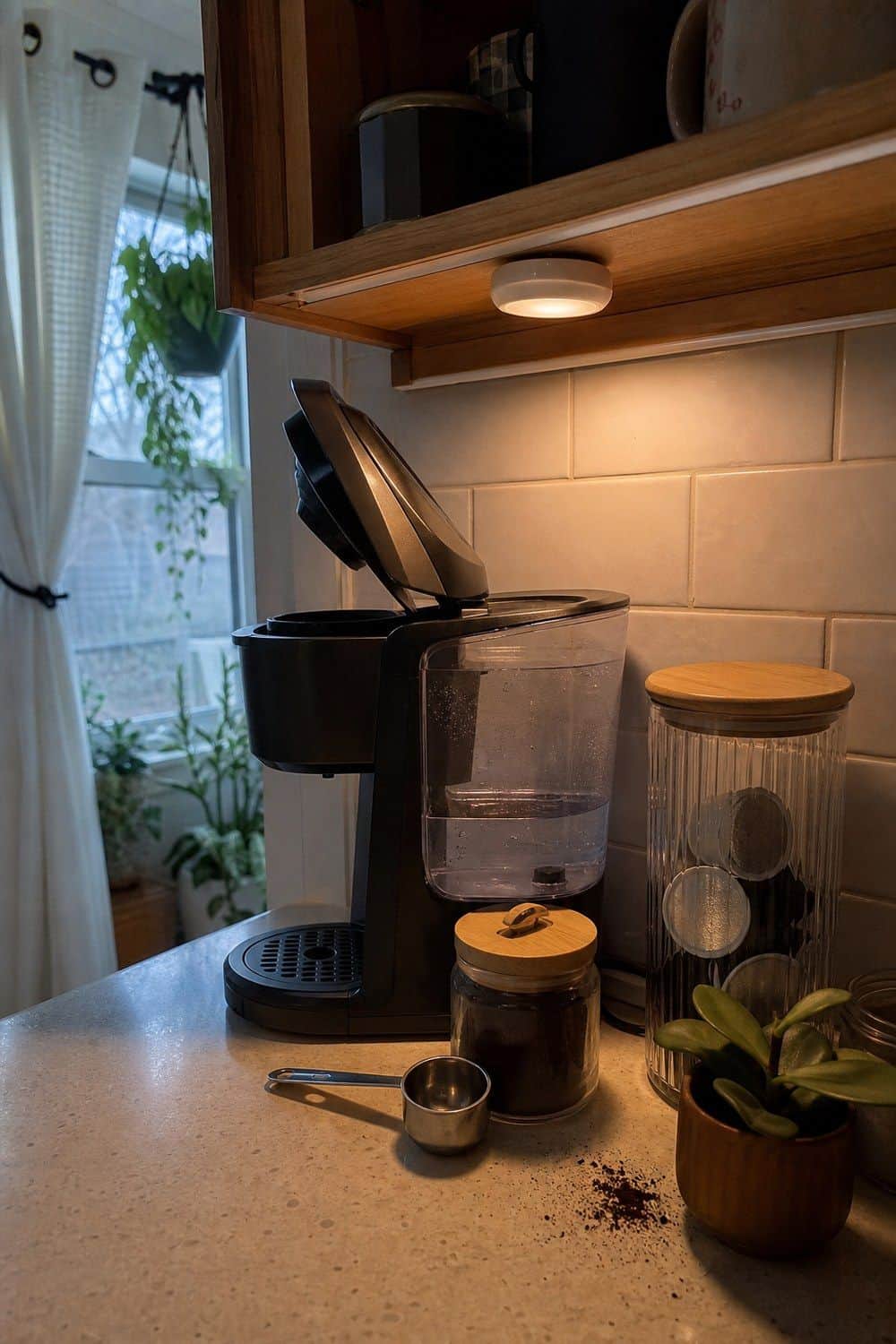 15 Small Kitchen Coffee Station Ideas for Tiny Counters small kitchen coffee station ideas section 14