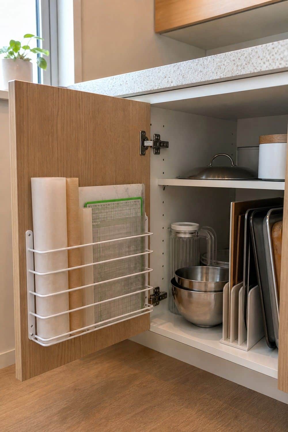 25 Small Kitchen Organization Ideas That Save Space small kitchen organization section 13 use cabinet doors for thin items