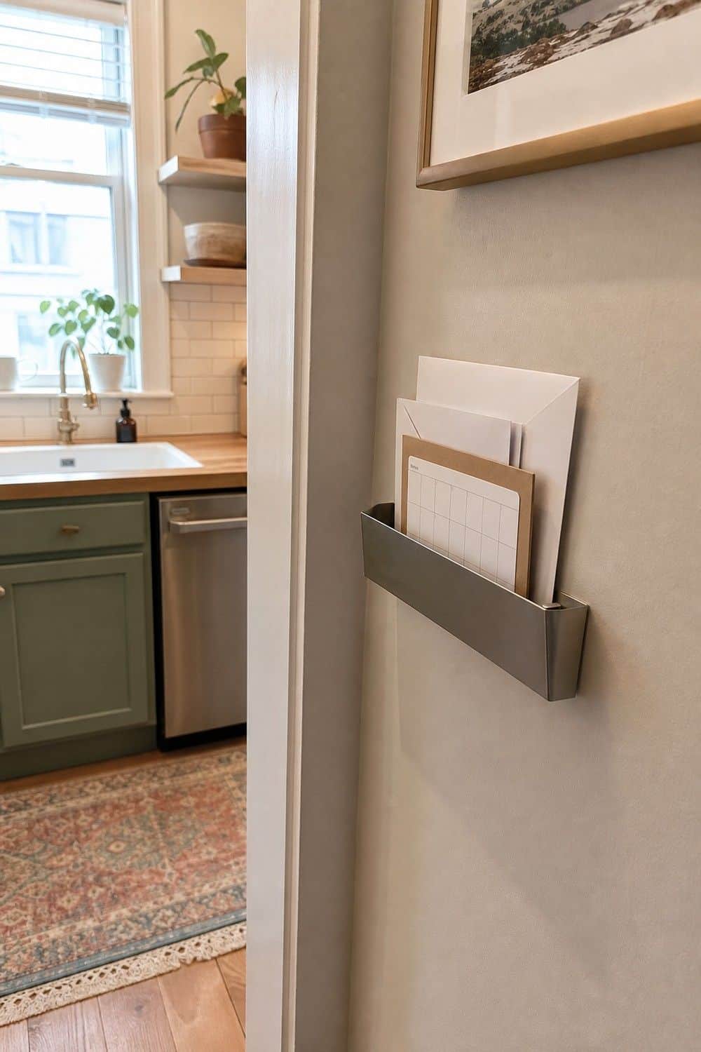 25 Small Kitchen Organization Ideas That Save Space small kitchen organization section 24 add a flat command center for paper clutter