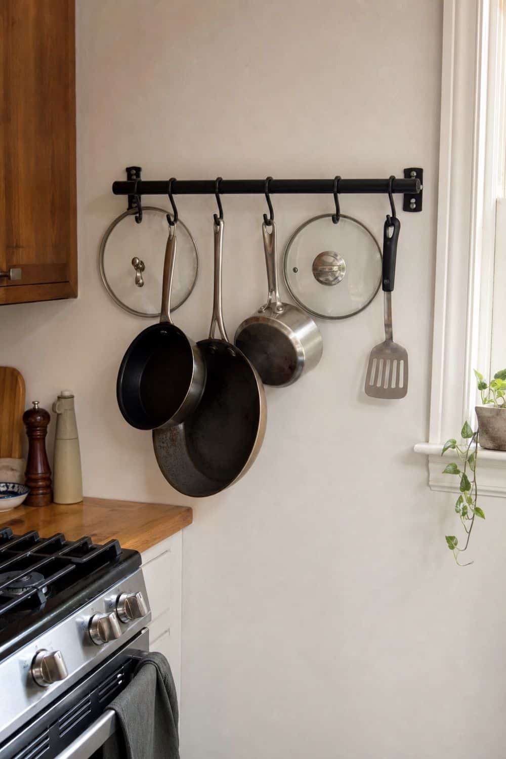 15 Best Small Kitchen Storage Products Worth Buying Wall Mounted Pot Rack for Cookware