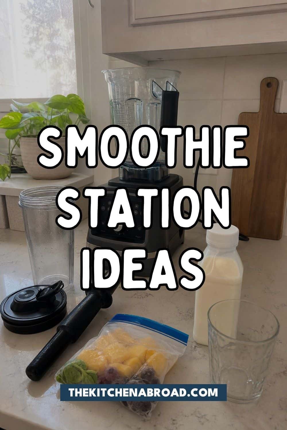 Smoothie station ideas Pinterest pin
