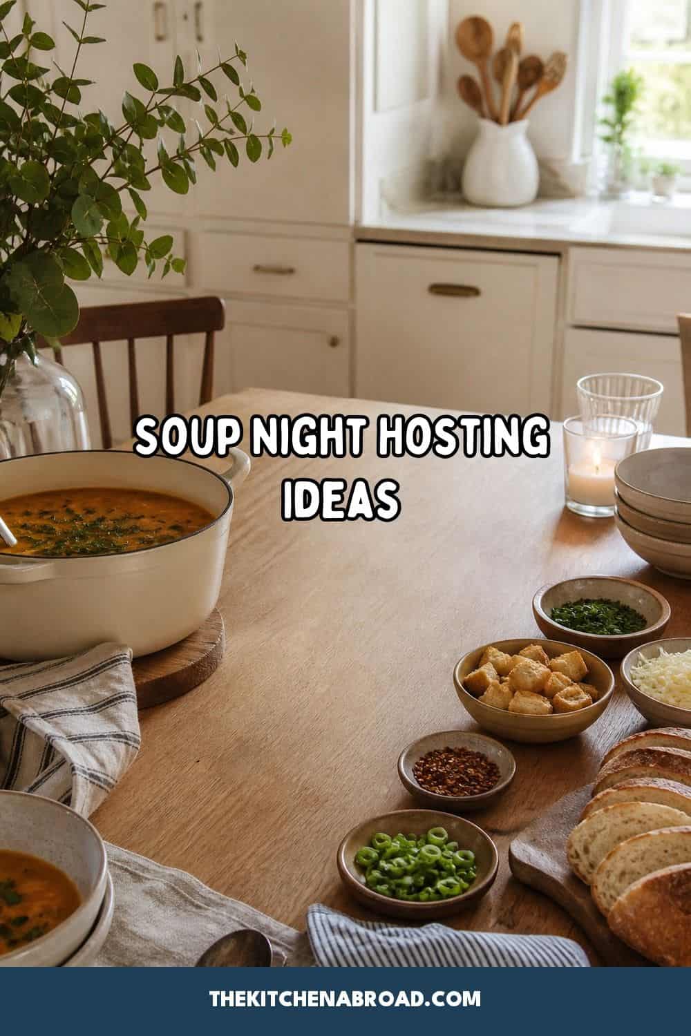 25 Soup Night Hosting Ideas for a Cozy Crowd soup night hosting ideas pinterest pin