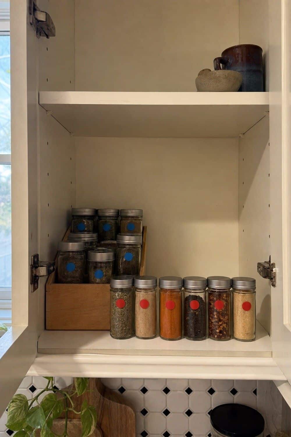 spice cabinet organization section 03