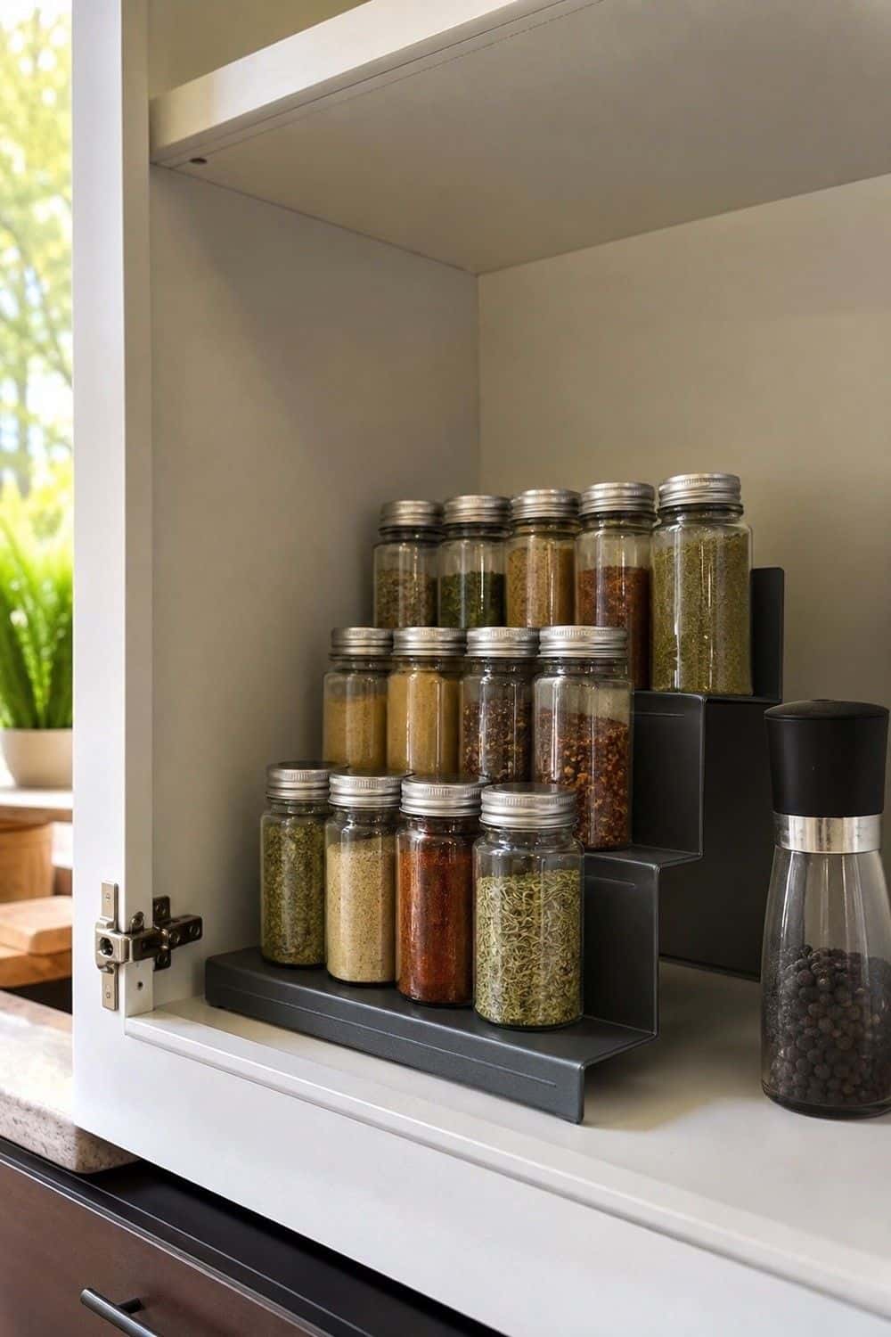 spice cabinet organization section 05