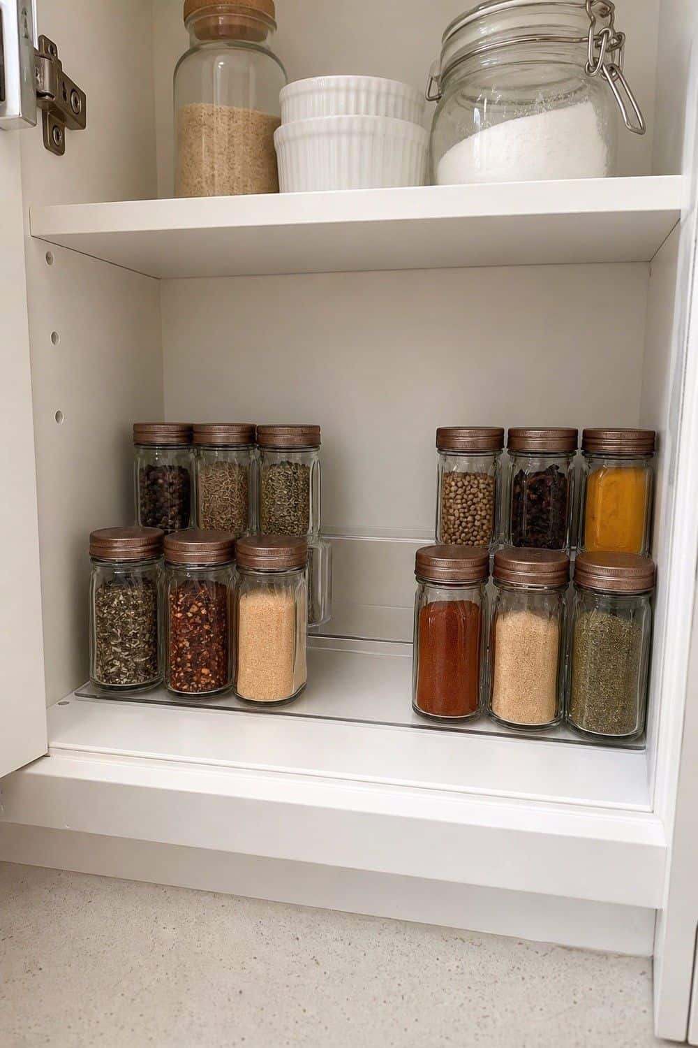 spice cabinet organization section 18