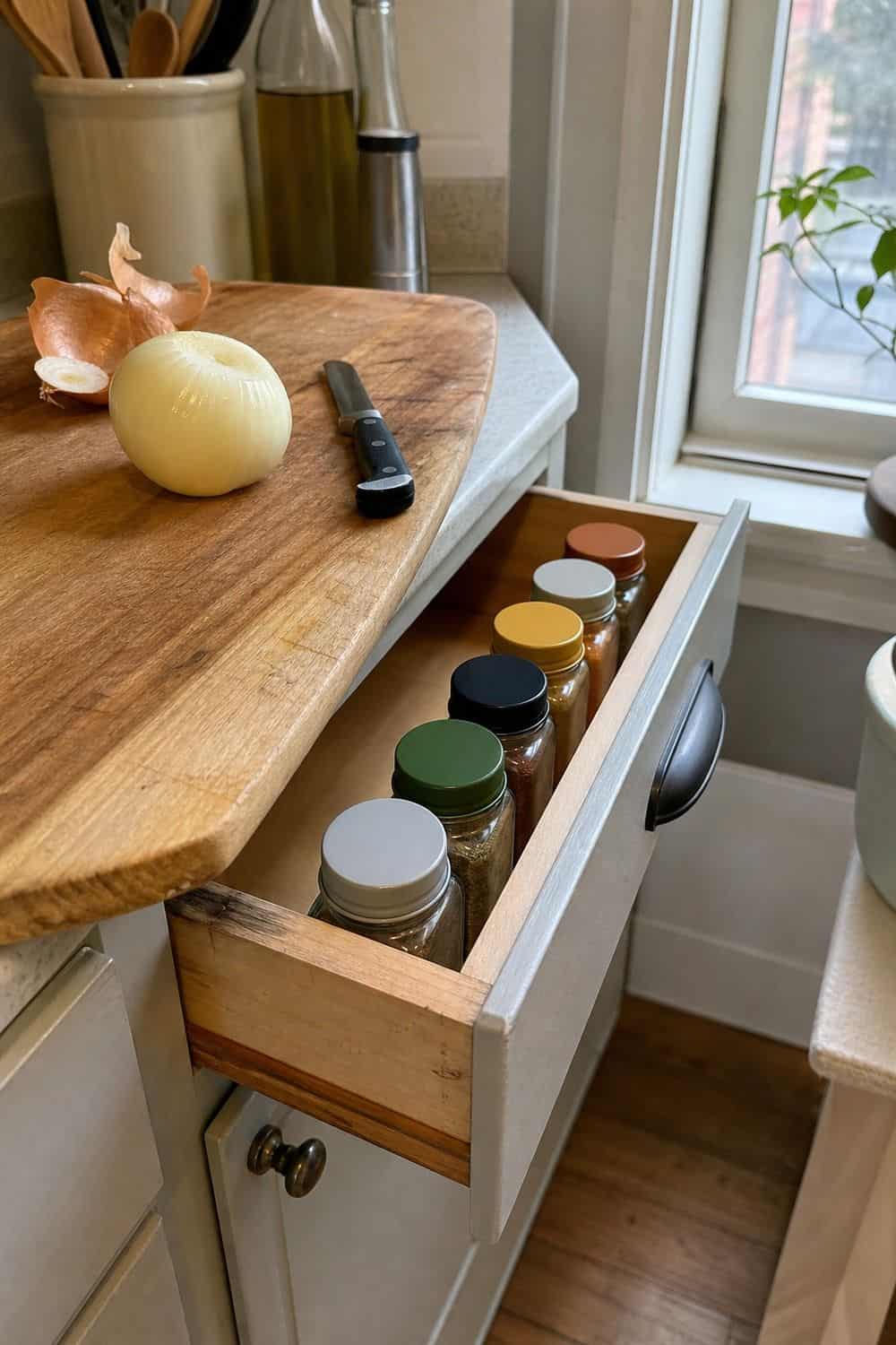 spice drawer organization section 02