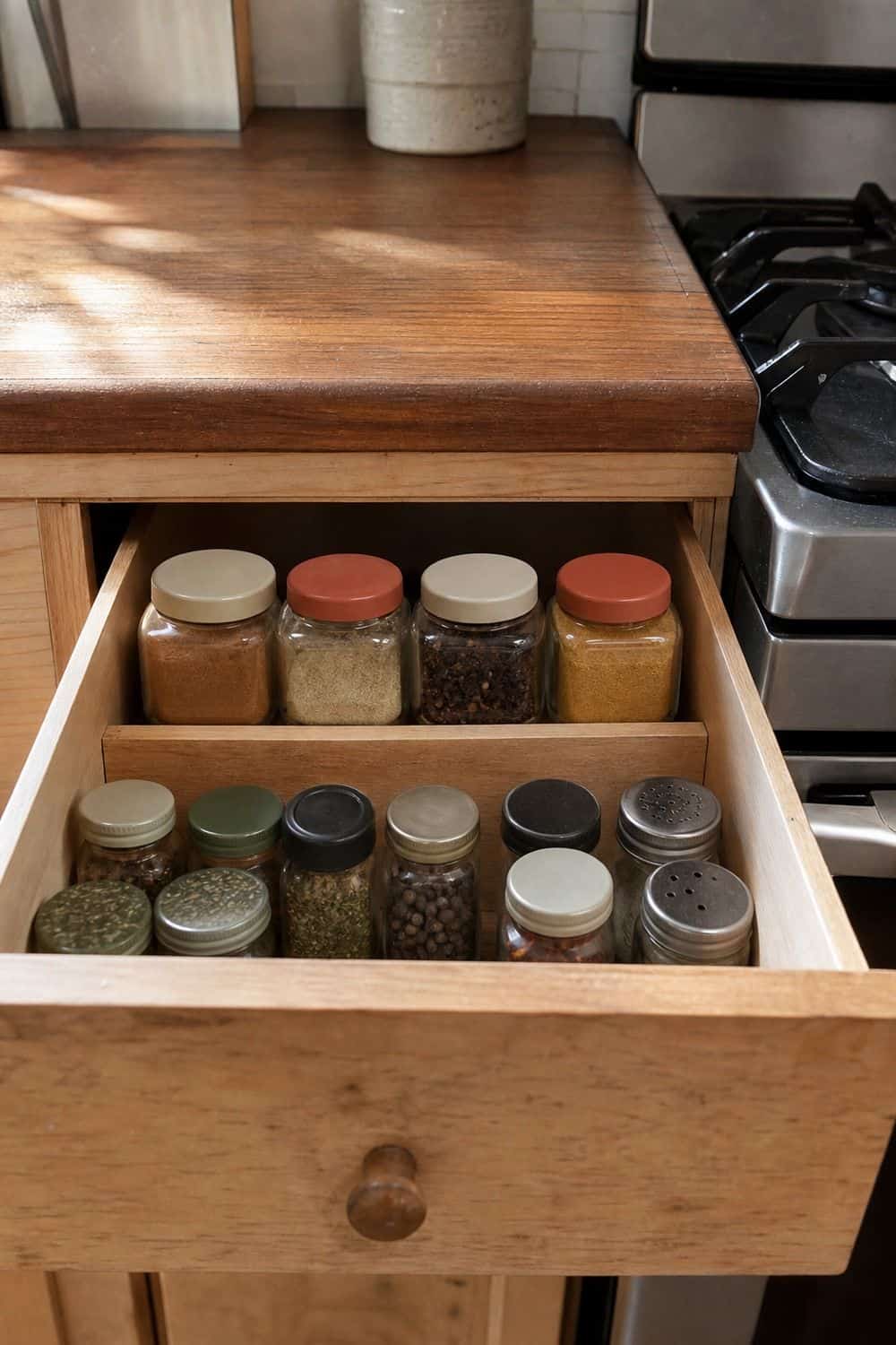spice drawer organization section 09