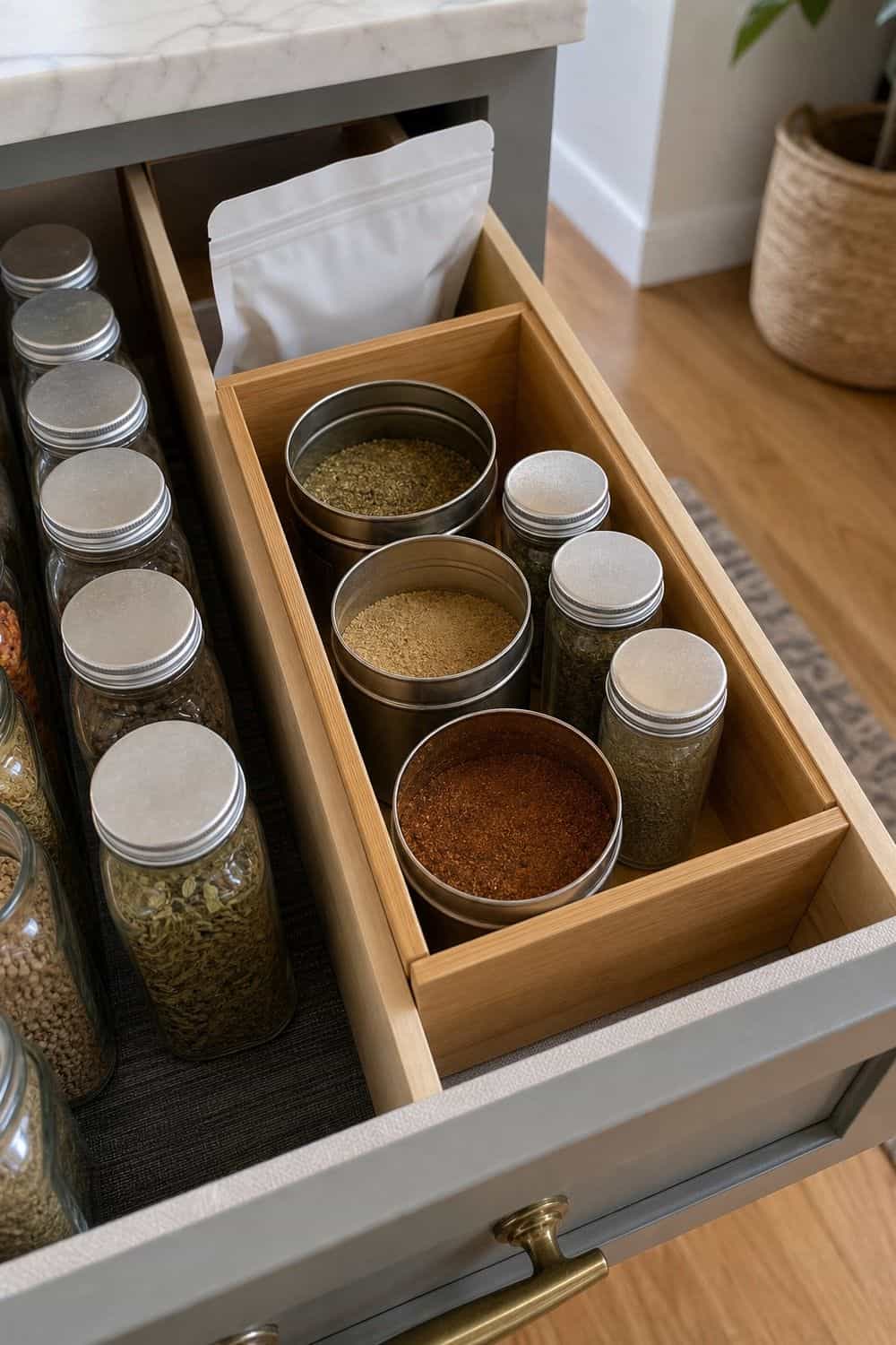 spice drawer organization section 11