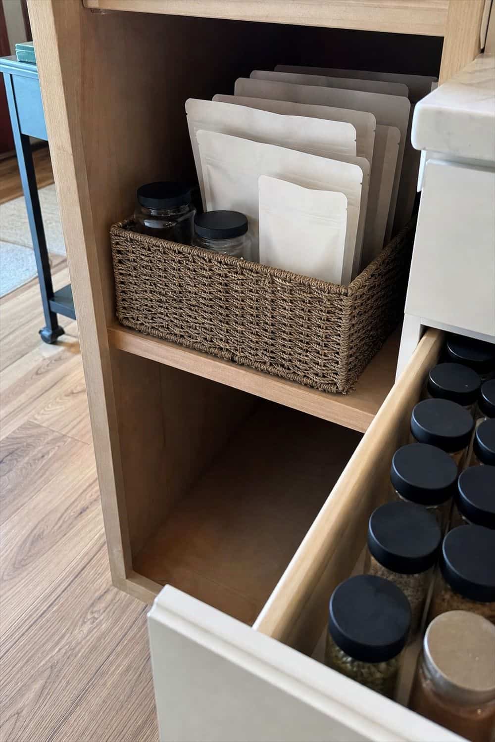 spice drawer organization section 14