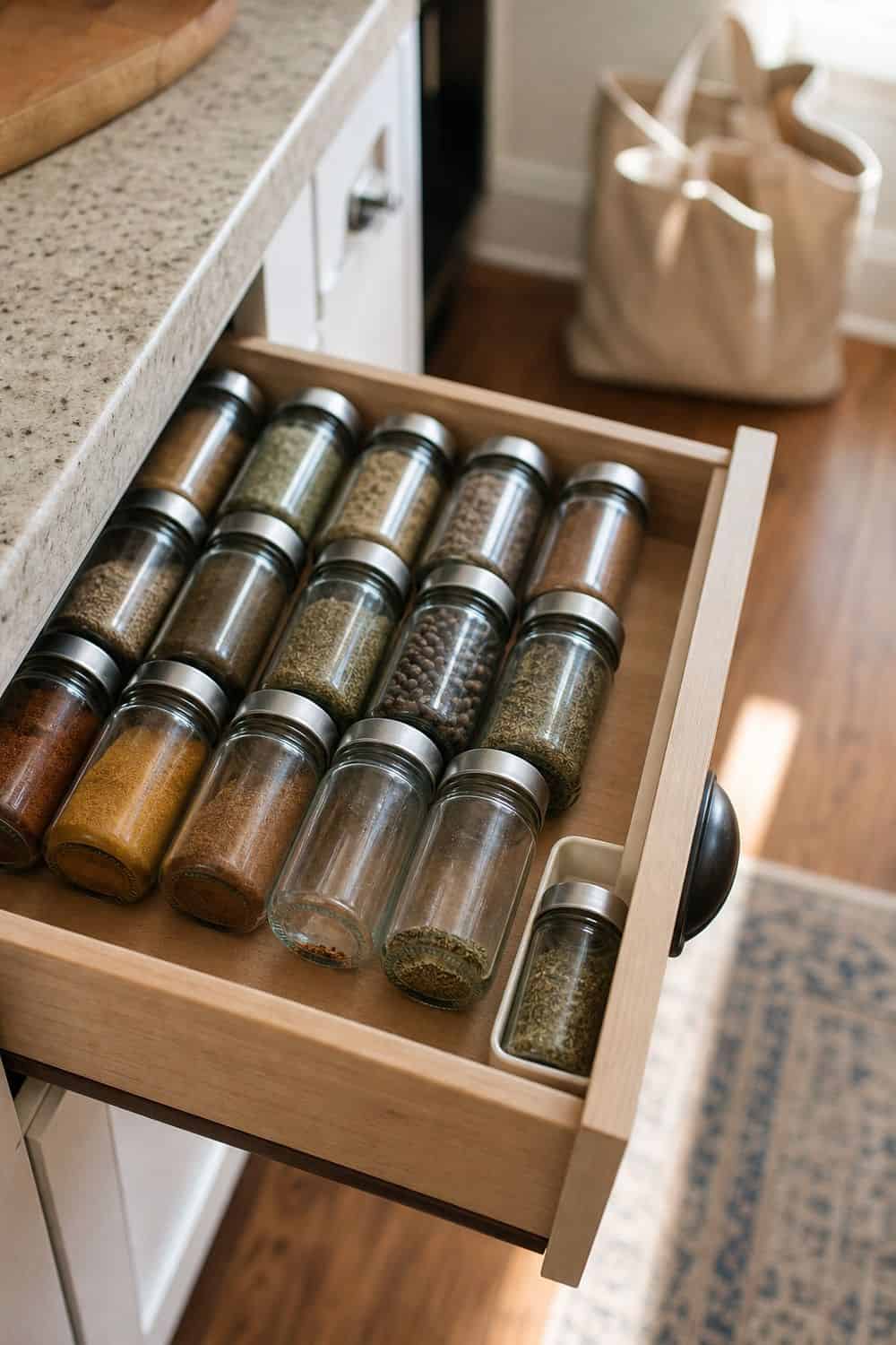 spice drawer organization section 18