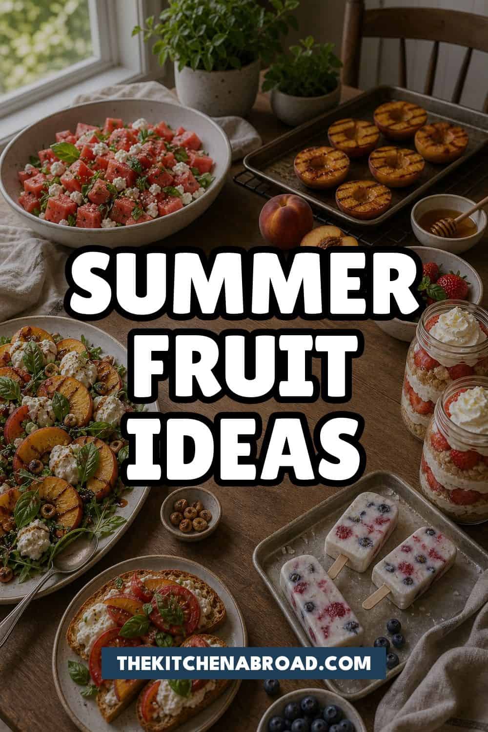 15 Summer Fruit Ideas for Cozy Food Moments Summer fruit ideas Pinterest pin