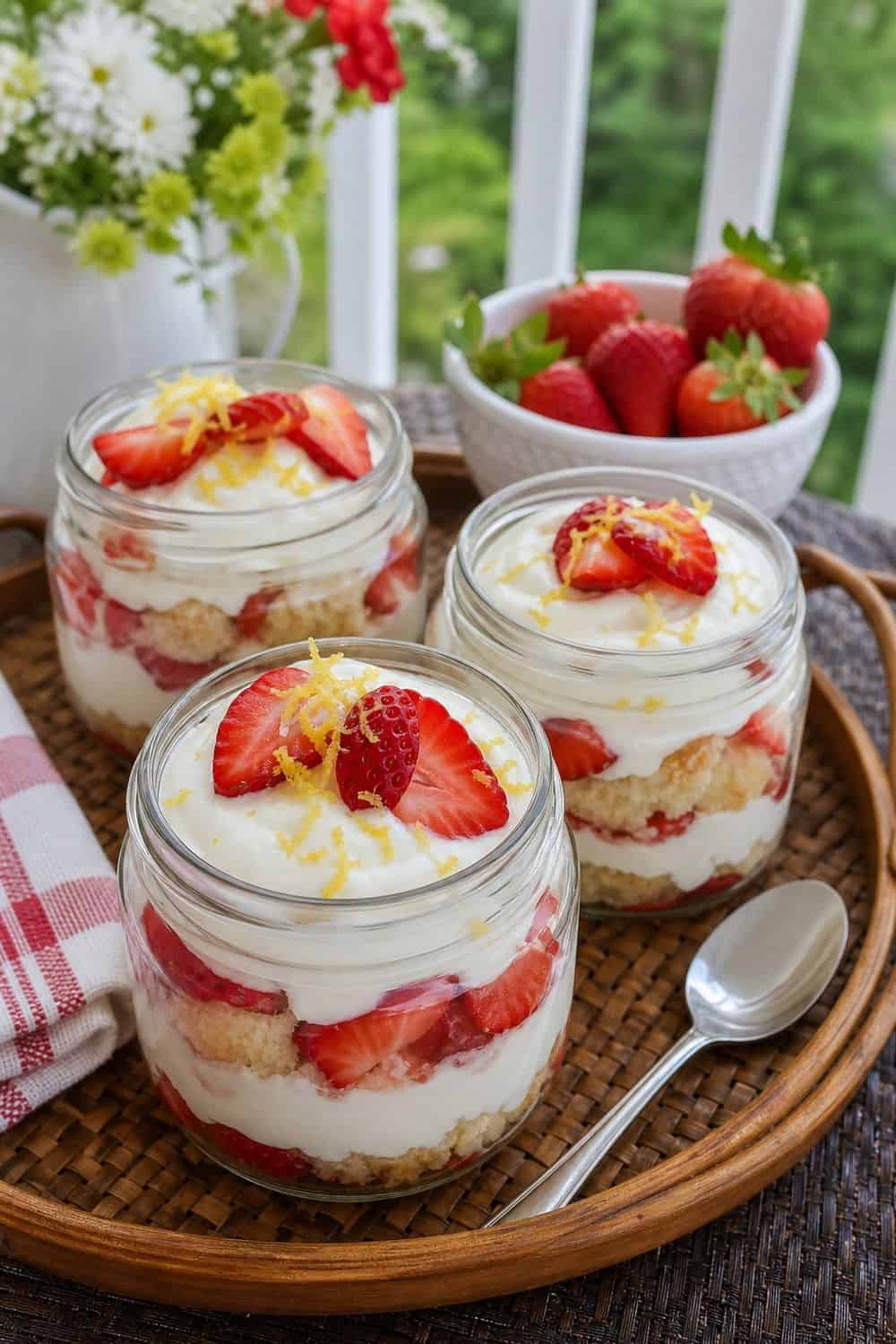15 Summer Fruit Ideas for Cozy Food Moments Strawberry Shortcake Jar summer fruit idea