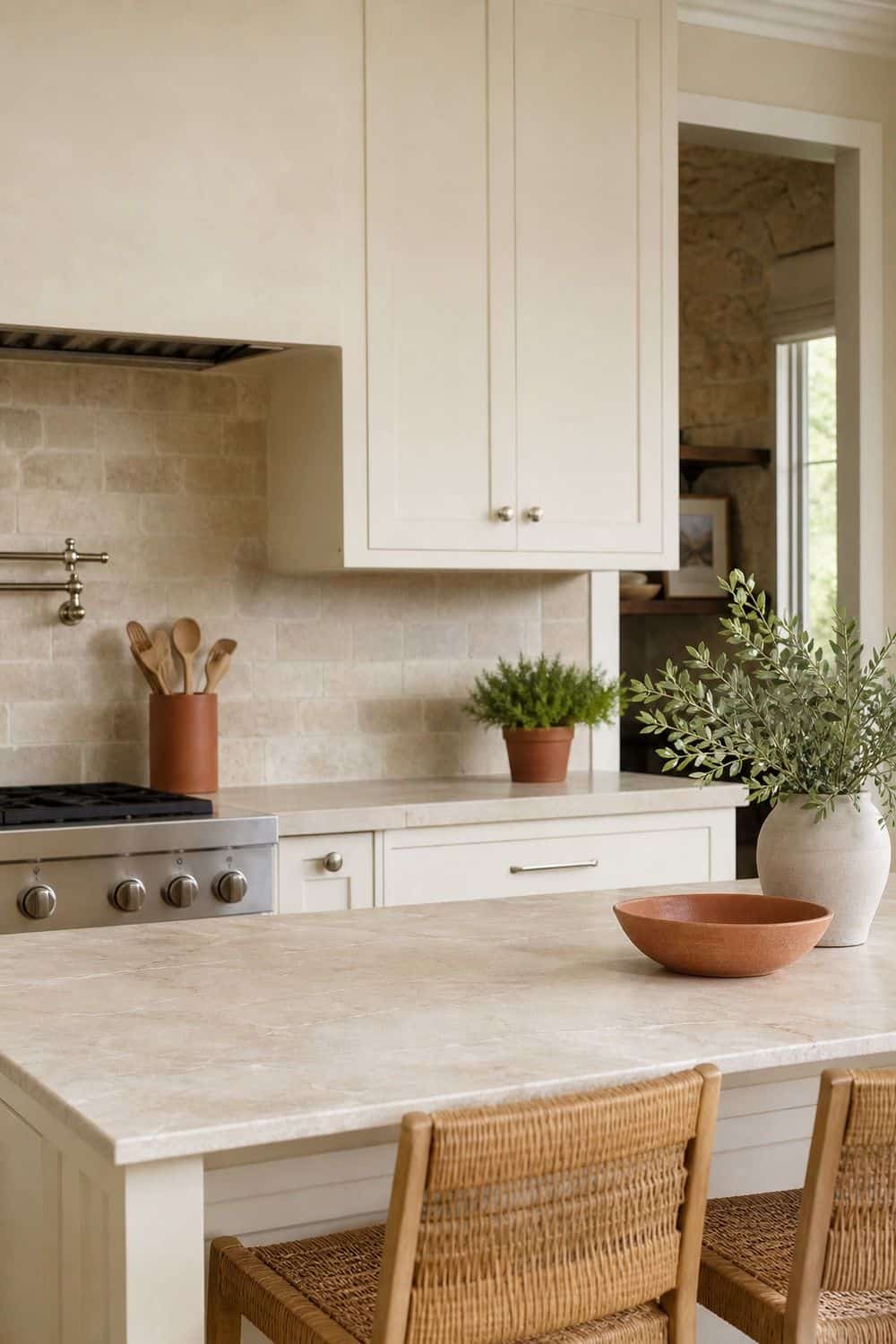 25 Terracotta Kitchen Ideas for Warm Mediterranean Color terracotta kitchen ideas section 09 stone counters to cool the warmth