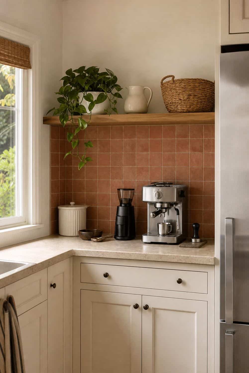 25 Terracotta Kitchen Ideas for Warm Mediterranean Color terracotta kitchen ideas section 21 peel and stick tile in terracotta