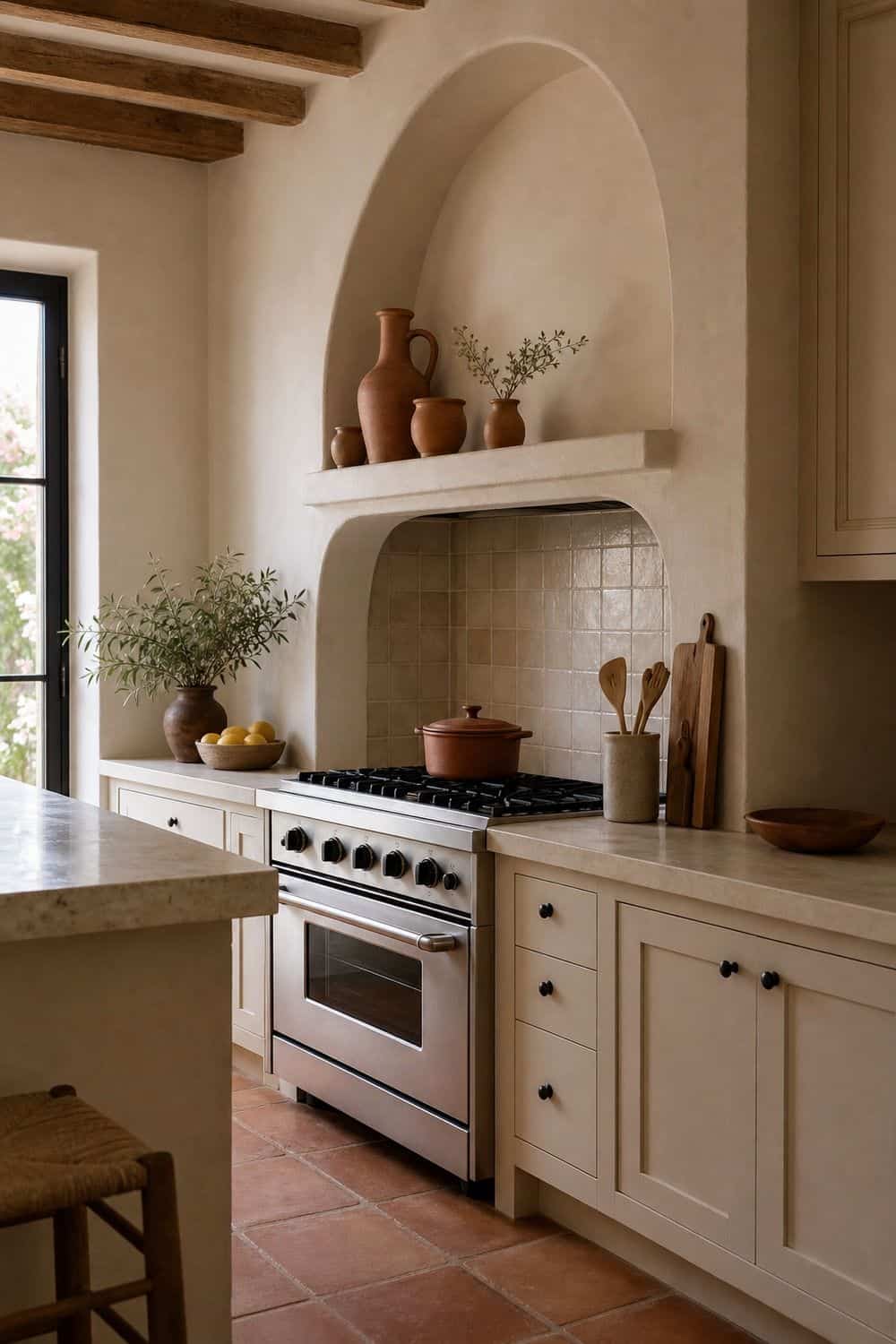 25 Terracotta Kitchen Ideas for Warm Mediterranean Color terracotta kitchen ideas section 22 arched or curved details