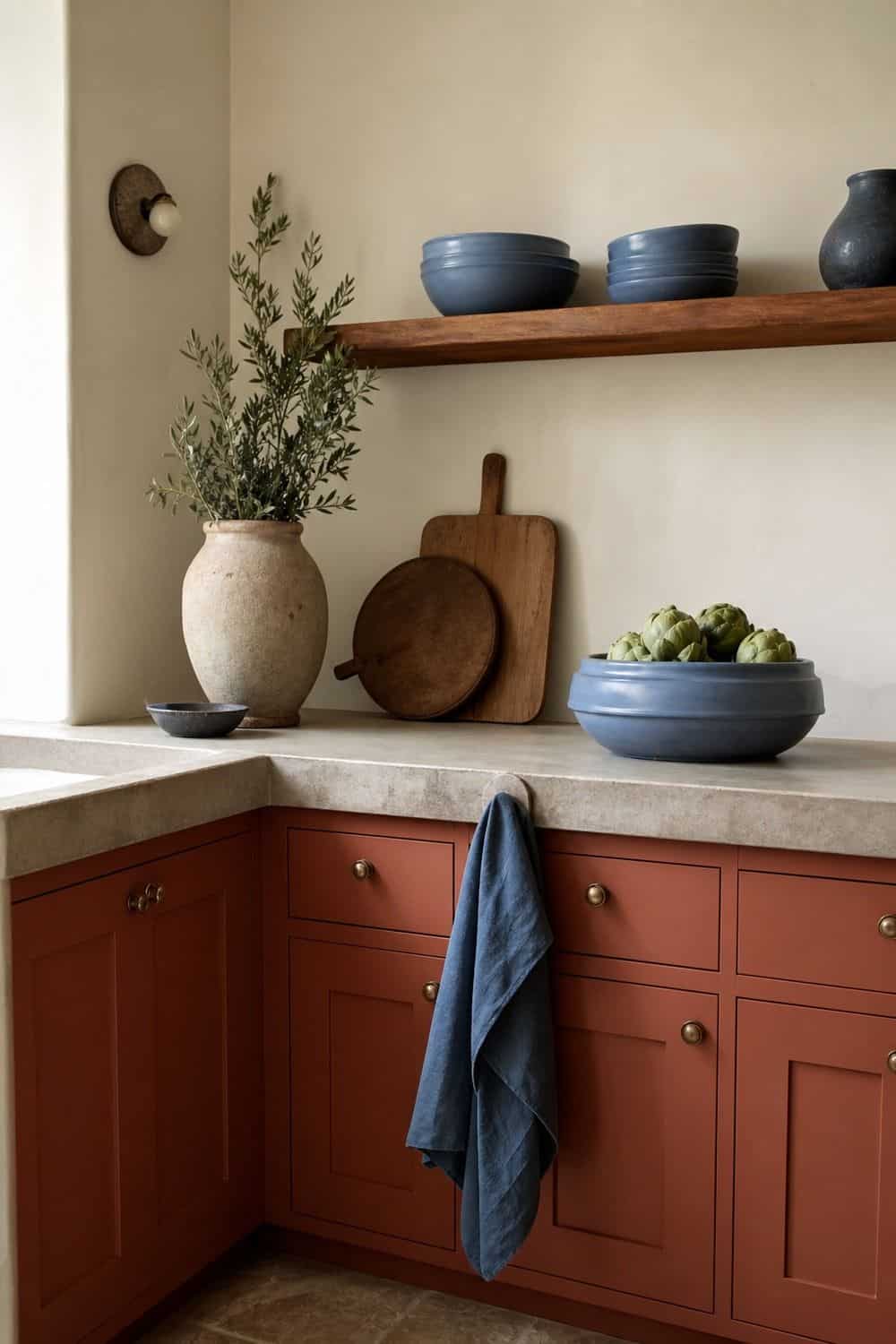 25 Terracotta Kitchen Ideas for Warm Mediterranean Color terracotta kitchen ideas section 23 blue accents beside terracotta