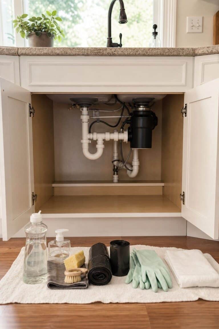 18 Under-Sink Kitchen Organization Ideas for a Cleaner Cabinet