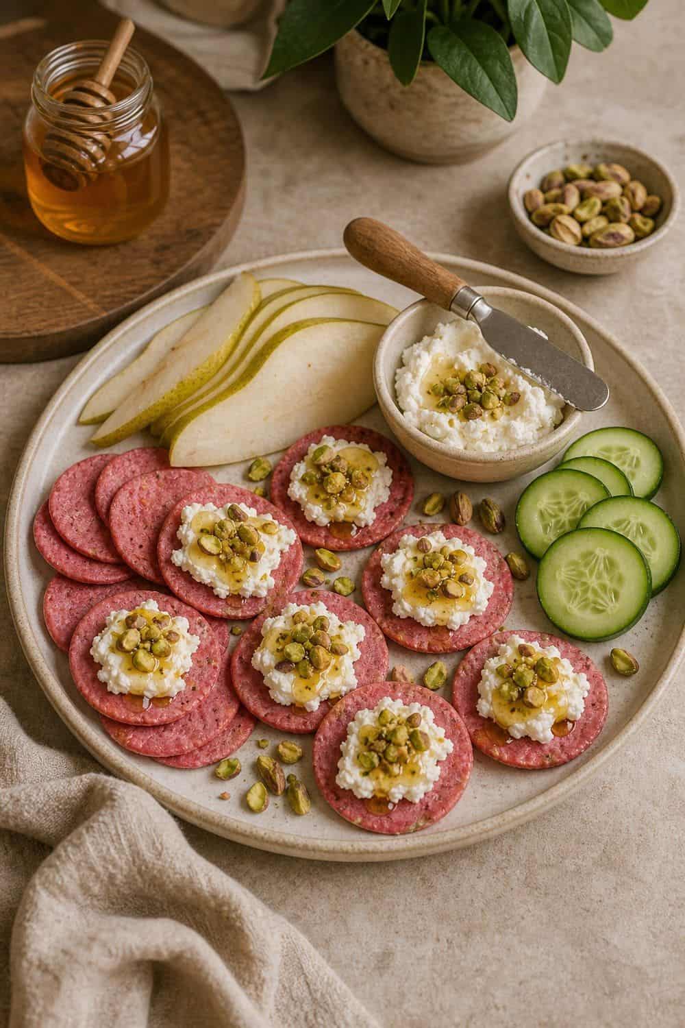 20 Valentine Snack Plate Ideas for Cozy Food Moments Beet Crackers With Goat Cheese Valentine snack plate