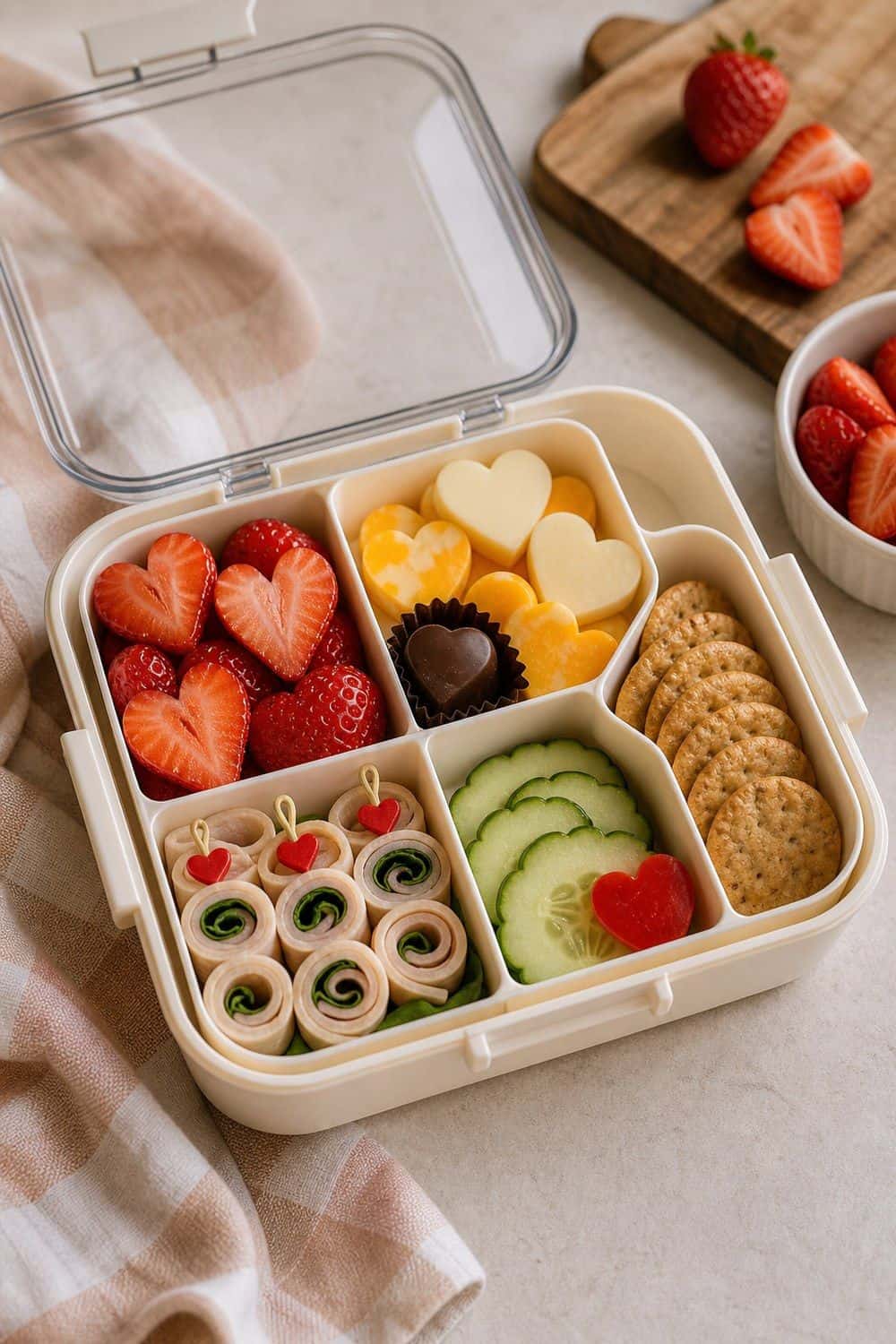 20 Valentine Snack Plate Ideas for Cozy Food Moments Valentine Snack Bento Box Valentine snack plate