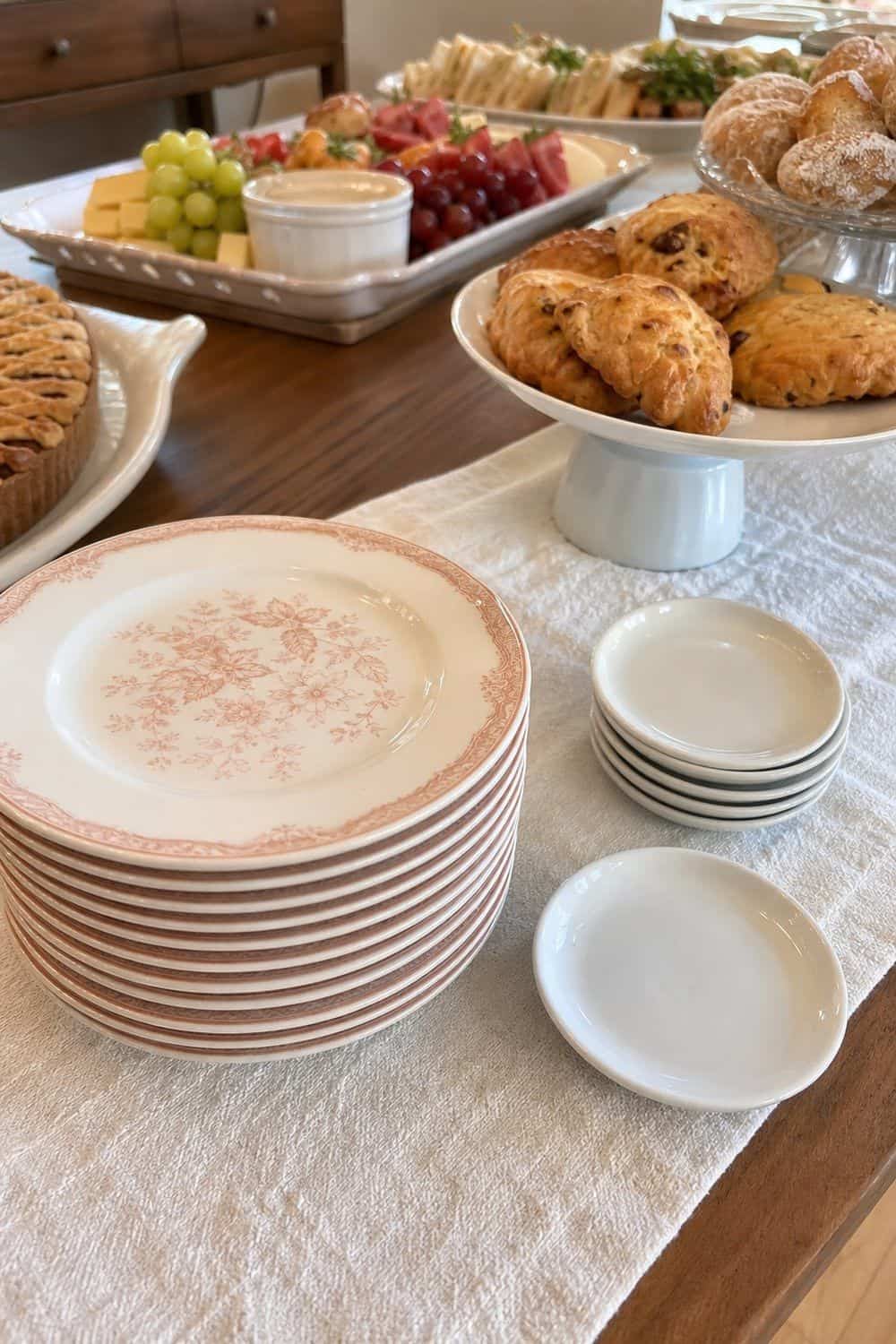 25 Valentine's Day Brunch Hosting Ideas for a Pretty Morning Table 17. Use Pretty Small Plates for Sampling for Valentine’s Day brunch