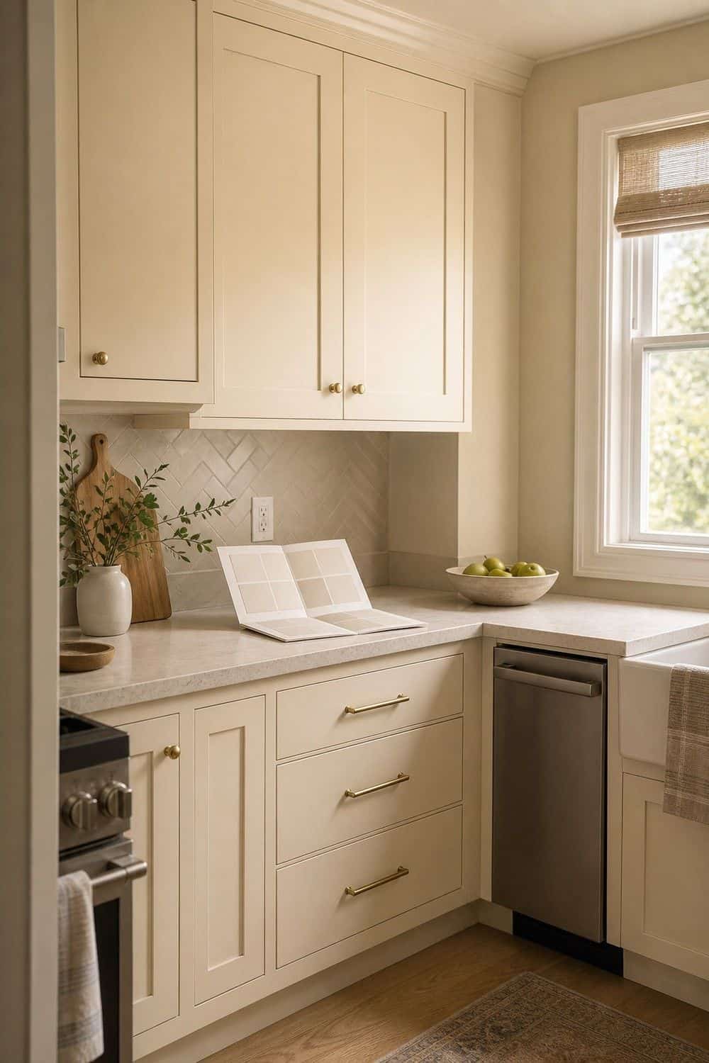 25 Warm Neutral Kitchen Ideas for a Softer Modern Look 1. Choose Warm White Cabinets Instead of Stark White