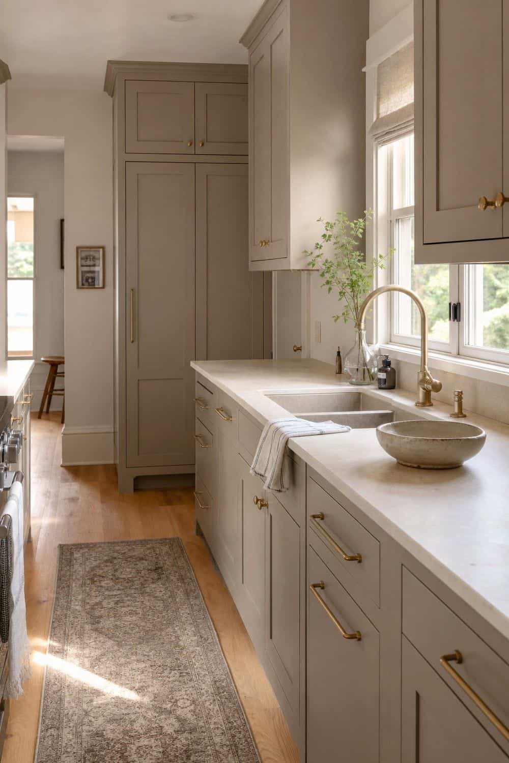 25 Warm Neutral Kitchen Ideas for a Softer Modern Look 2. Paint Cabinets a Mushroom Neutral