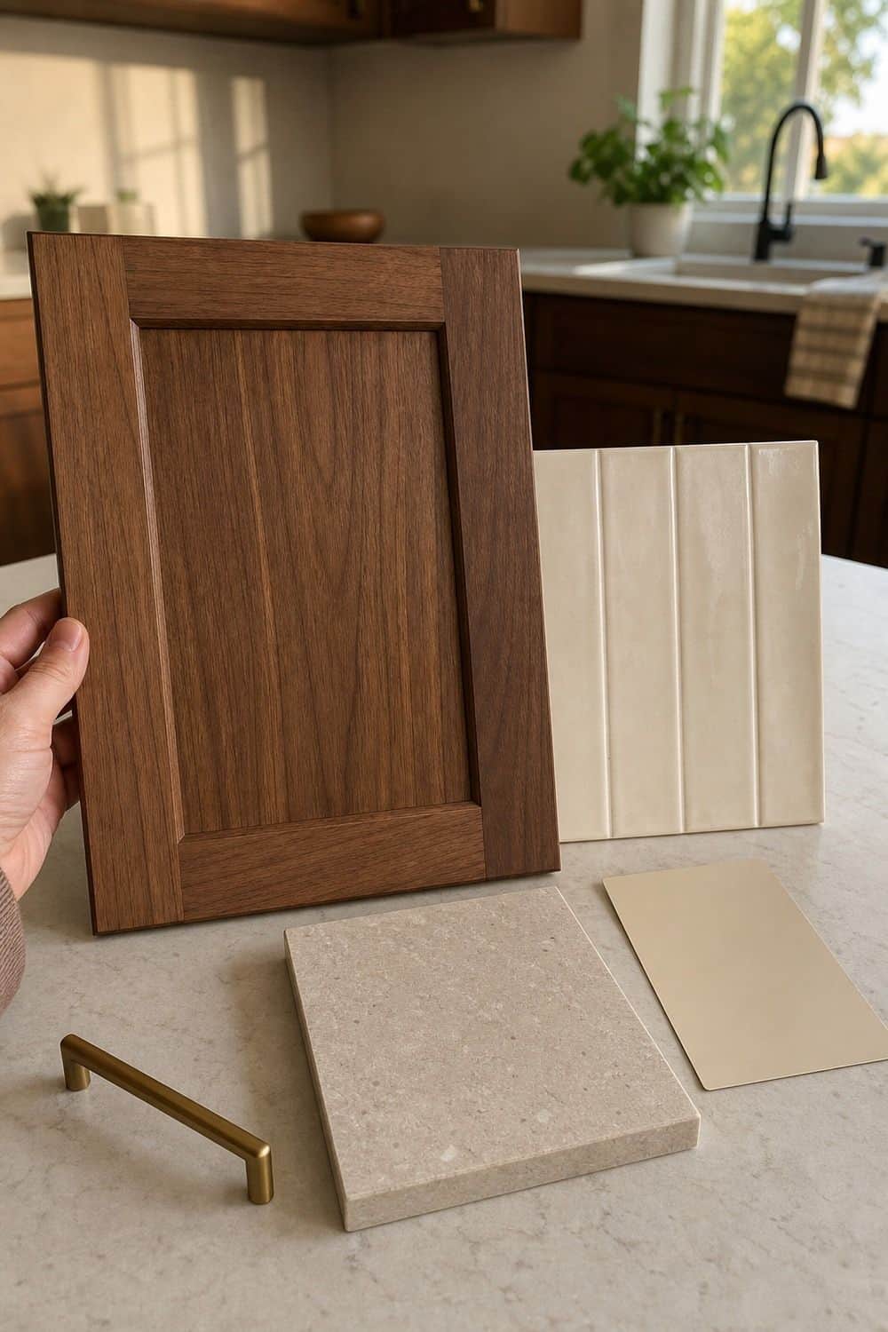 25 Warm Wood Kitchen Ideas for Natural Everyday Style Mid-Tone Walnut Cabinet Sample for warm wood kitchen ideas