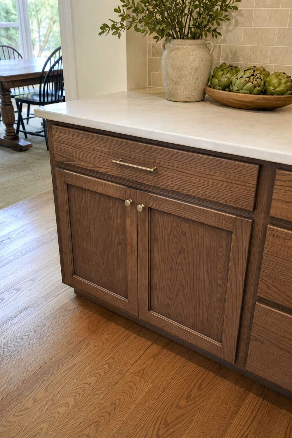 25 Warm Wood Kitchen Ideas for Natural Everyday Style Red Oak With a Modern Stain for warm wood kitchen ideas