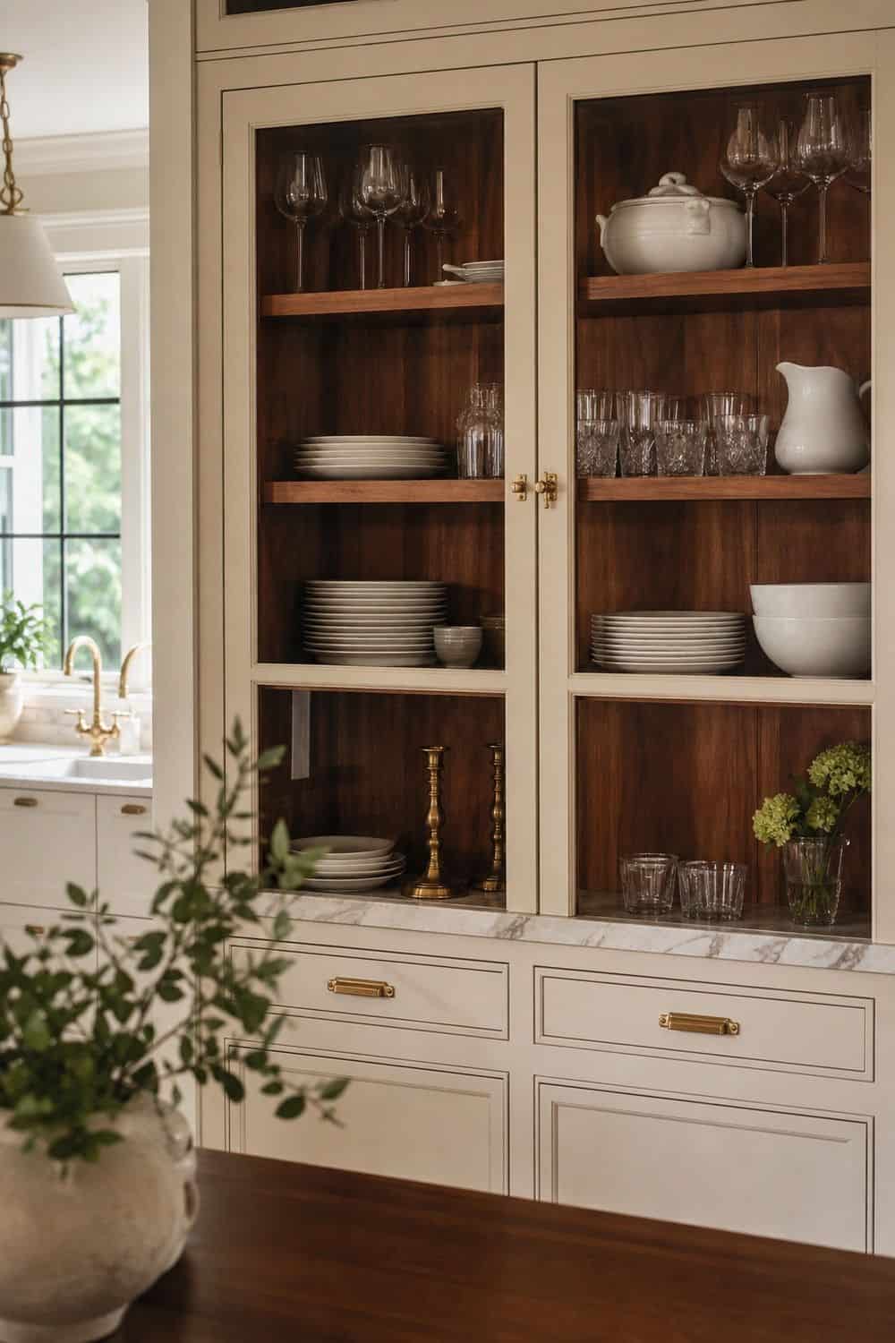 25 Warm Wood Kitchen Ideas for Natural Everyday Style Walnut Shelf Interiors for warm wood kitchen ideas