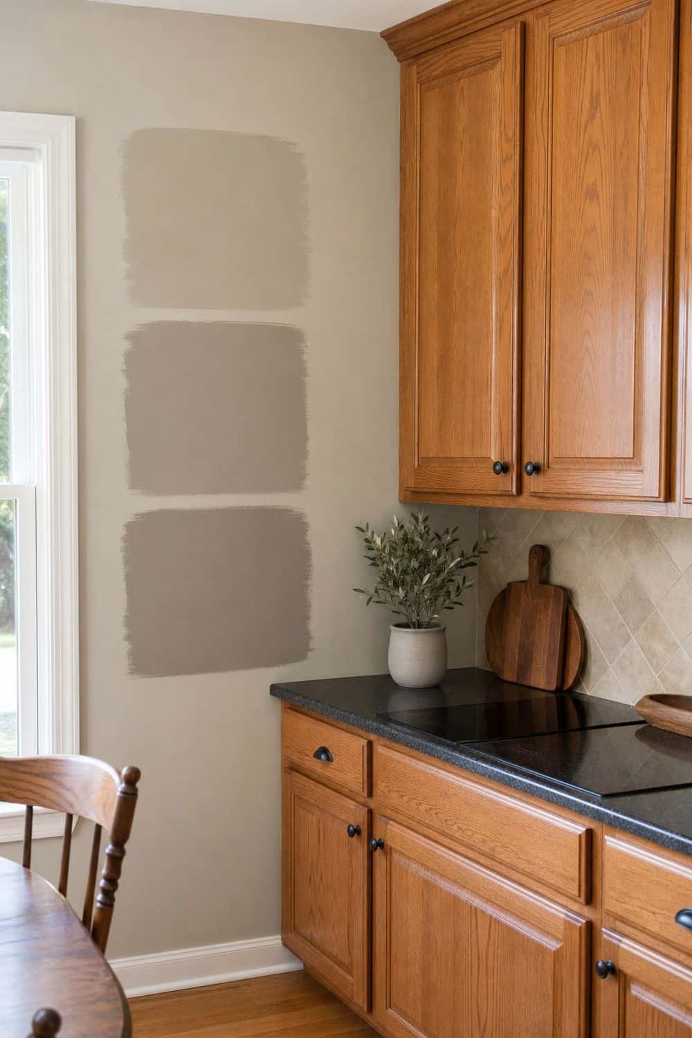 25 Warm Wood Kitchen Ideas for Natural Everyday Style Tone Down Orange Oak With Greige Walls for warm wood kitchen ideas