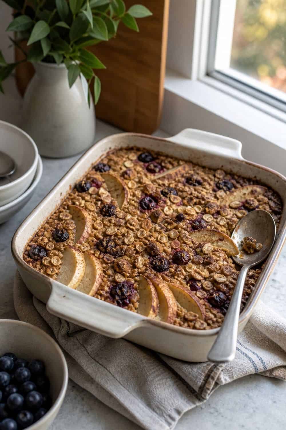 25 Winter Brunch Hosting Ideas for Easy Hosting 6. Make Baked Oatmeal for a Cozy Option winter brunch hosting idea