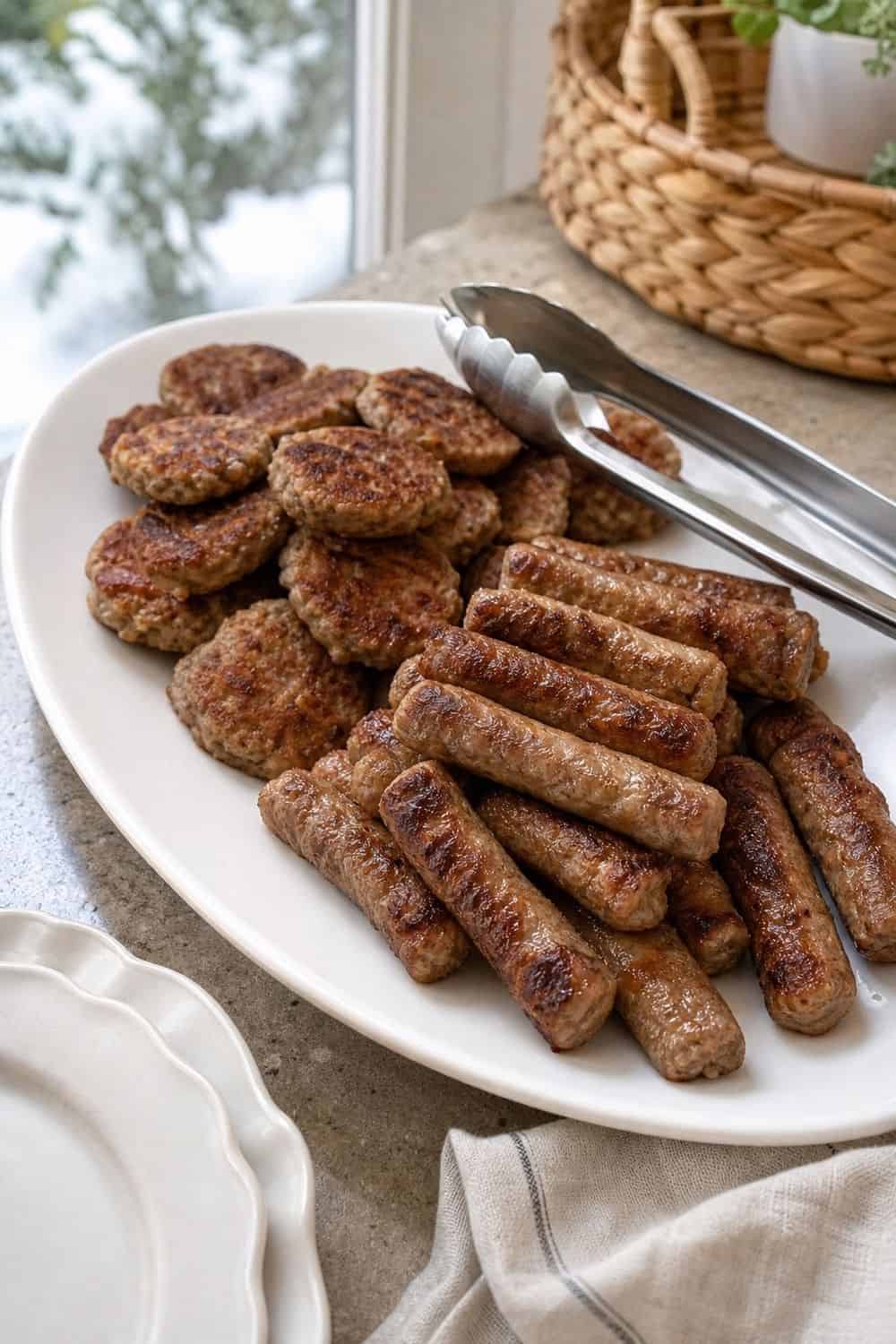 25 Winter Brunch Hosting Ideas for Easy Hosting 10. Add Breakfast Sausage or Savory Patties winter brunch hosting idea