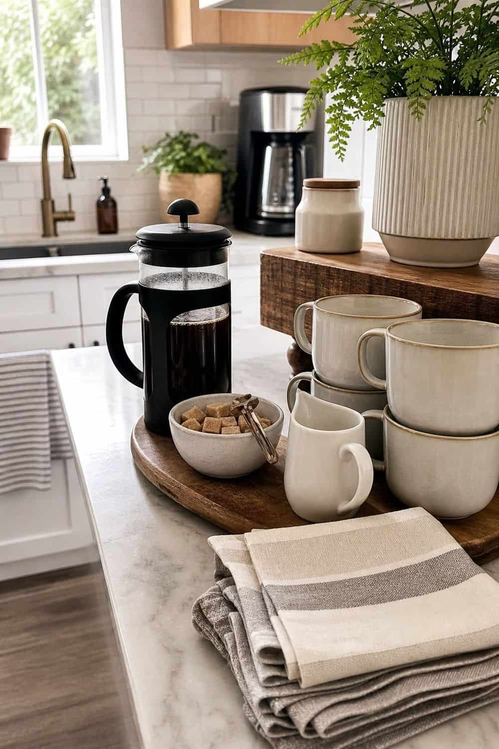 25 Winter Brunch Hosting Ideas for Easy Hosting 14. Set Up a Coffee Station winter brunch hosting idea