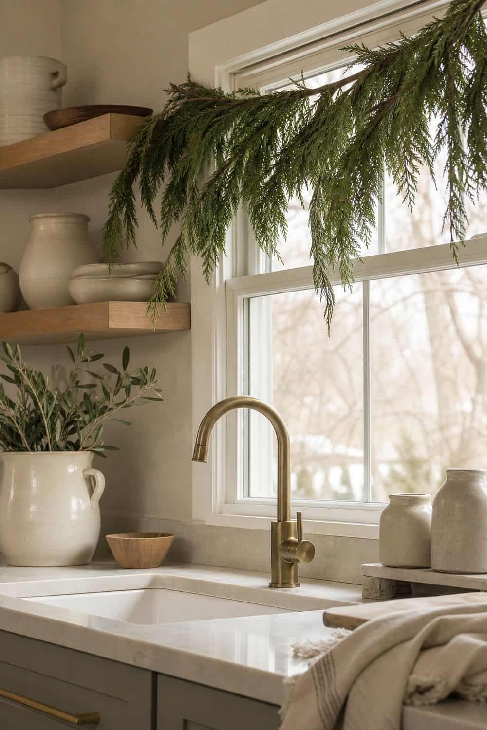25 Winter Kitchen Decor Ideas for a Warm Seasonal Reset winter kitchen decor ideas section 02