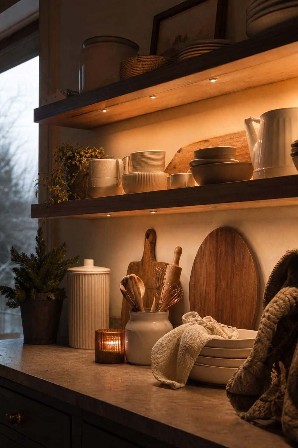 25 Winter Kitchen Decor Ideas for a Warm Seasonal Reset winter kitchen decor ideas section 09